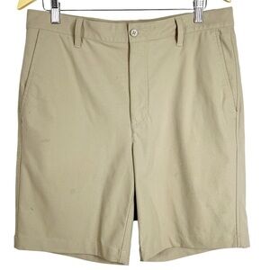 FOOTJOY Tan Men's golf athletic flat front shorts Size 34